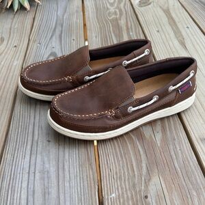 Sebago Leather Boat Shoes Women's Size 6 Worn Once Excellent Condition